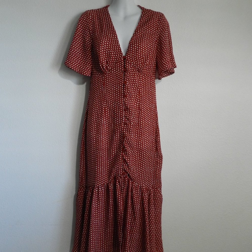 Superfoxx Button Down, Flutter Sleeve, Open Back,… - image 1